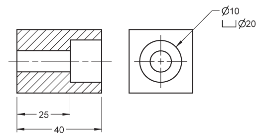 Counterbore dimension